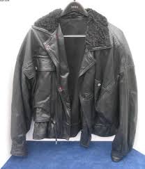 Leather Jacket Persian Lamb Collar